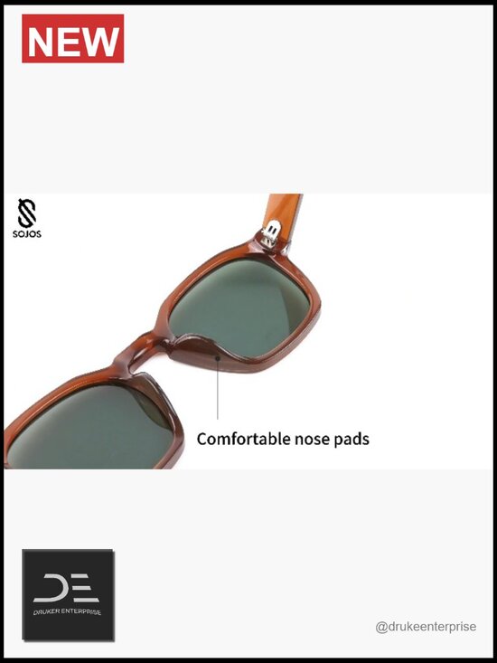Vintage Retro Square Polarized Sunglasses UV400 main image 4
